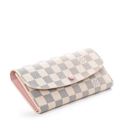 louis vuitton damier azur emilie wallet rose ballerine|Louis Vuitton emilie wallet.